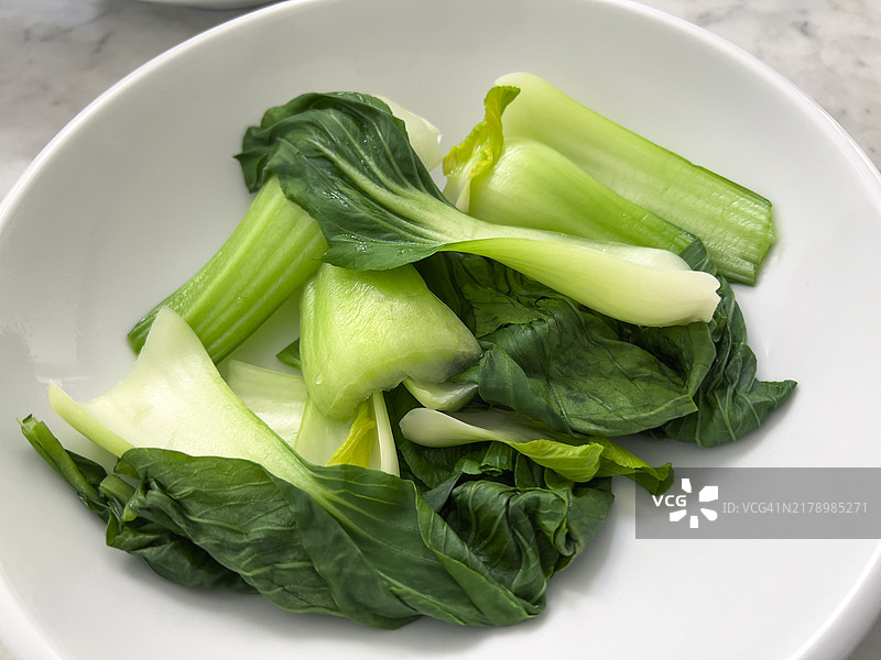 炒小白菜特写图片素材