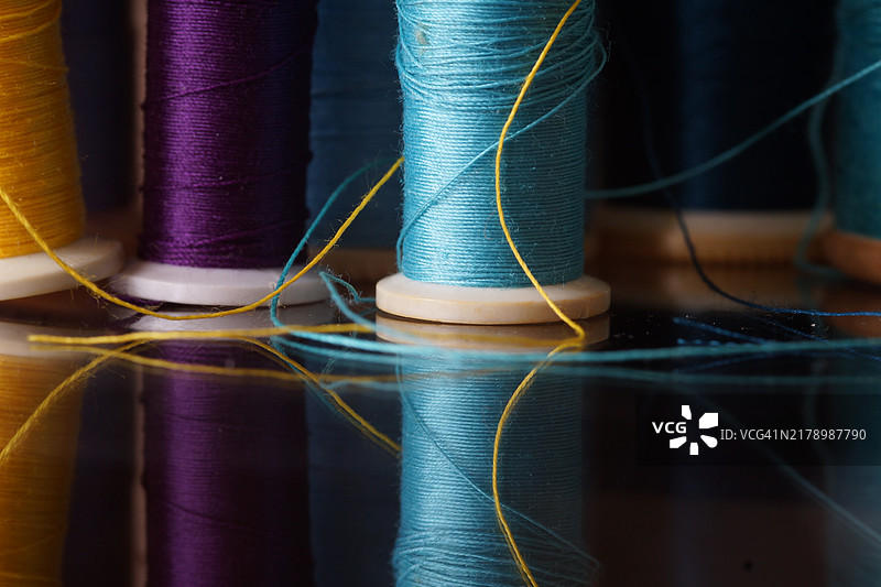 彩色线特写图片素材