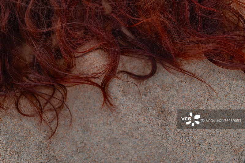 头发特写图片素材