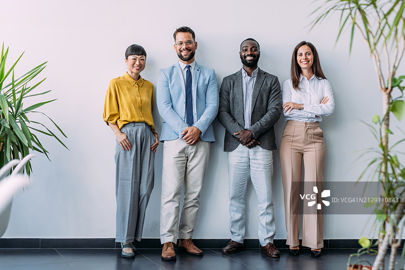 成功的商业团队。图片素材