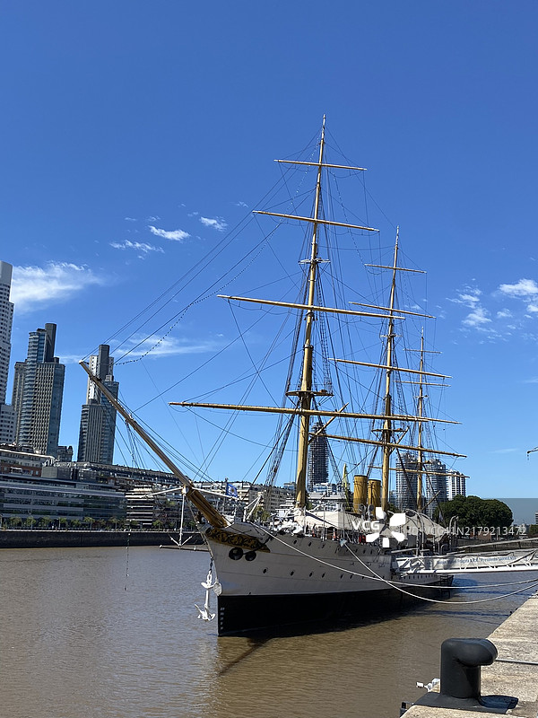 博物馆船“总统萨尔米恩托”号帆船图片素材