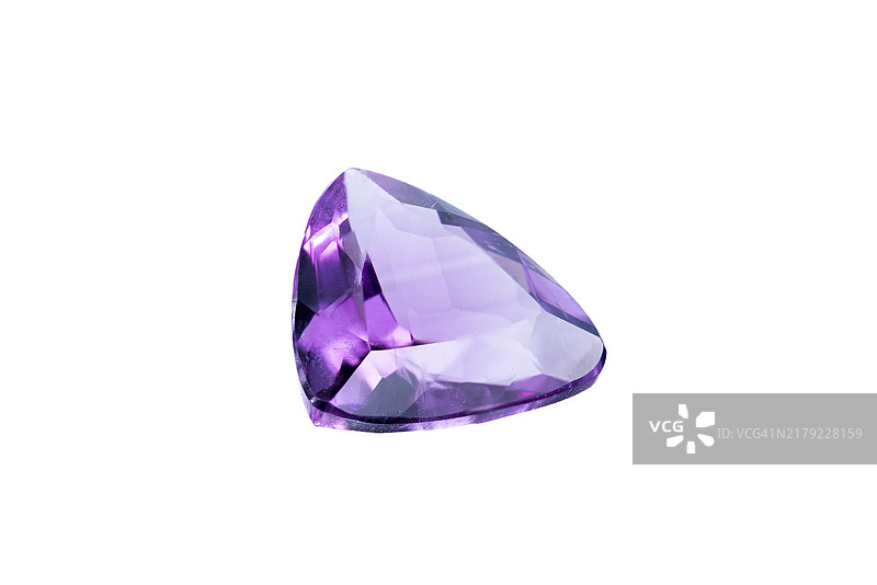 三角形切割紫水晶图片素材