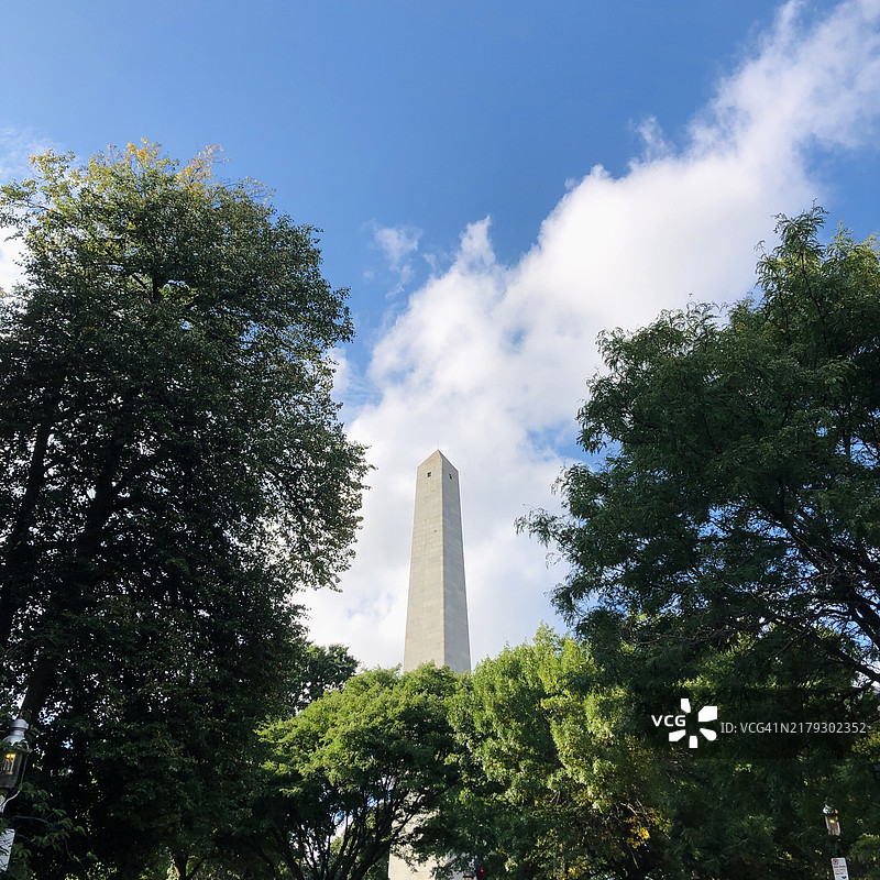 马萨诸塞州波士顿的邦克山纪念碑图片素材