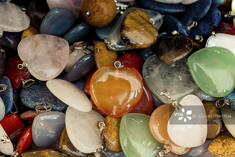 心形半宝石背景图片素材