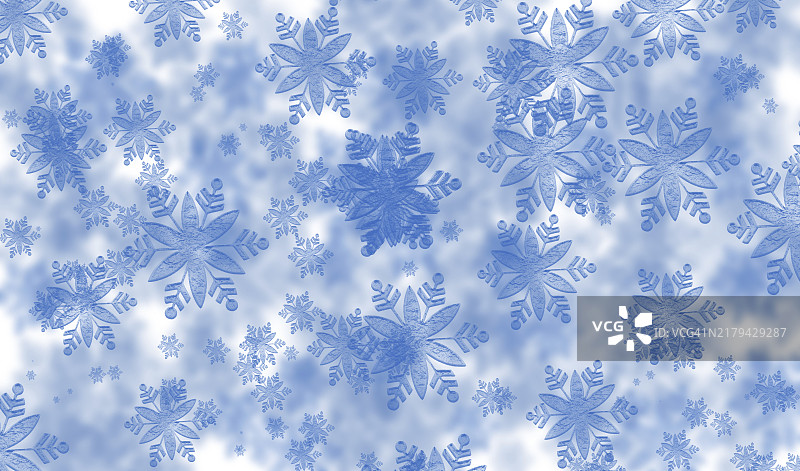 圣诞节雪花数字渲染背景图片素材