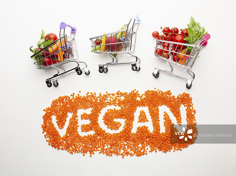 纯素蔬菜小推车banner设计图片素材