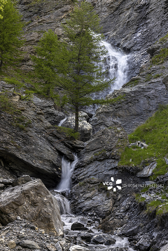 弗雷瑞斯河，意大利皮埃蒙特巴多内基亚图片素材