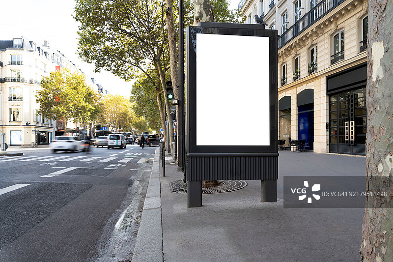 巴黎的广告牌图片素材