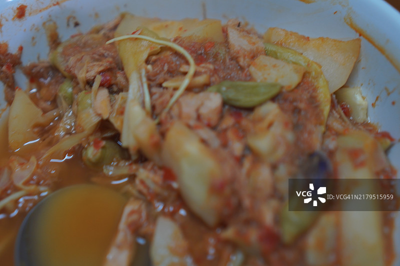 红咖喱木瓜图片素材