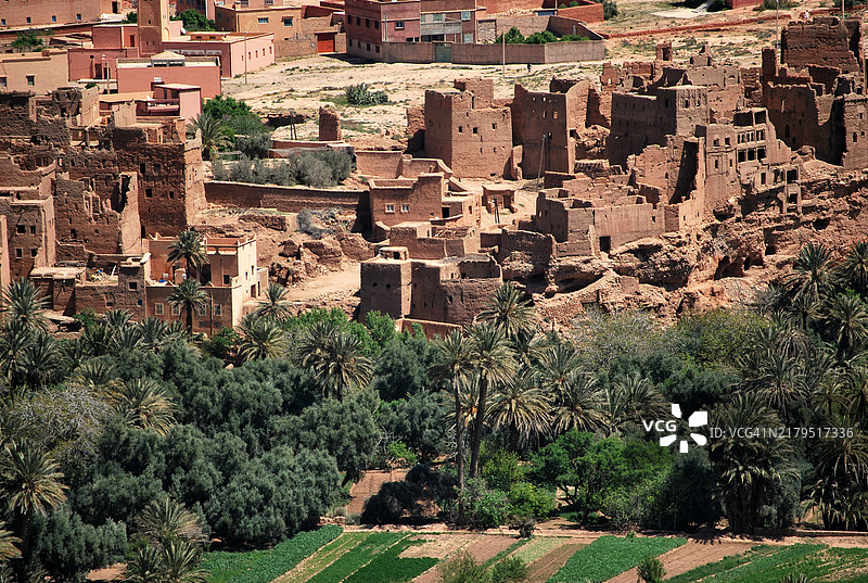 摩洛哥的泥砖房图片素材