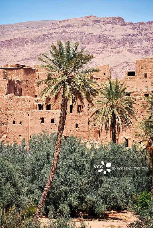 摩洛哥的泥砖房图片素材