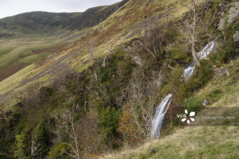 考特利喷口瀑布，英格兰塞德伯格图片素材