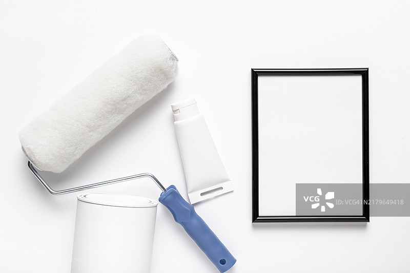 扁平风格：滚筒刷图片素材