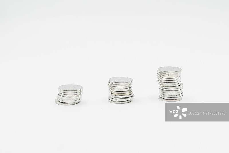一堆银币图片素材
