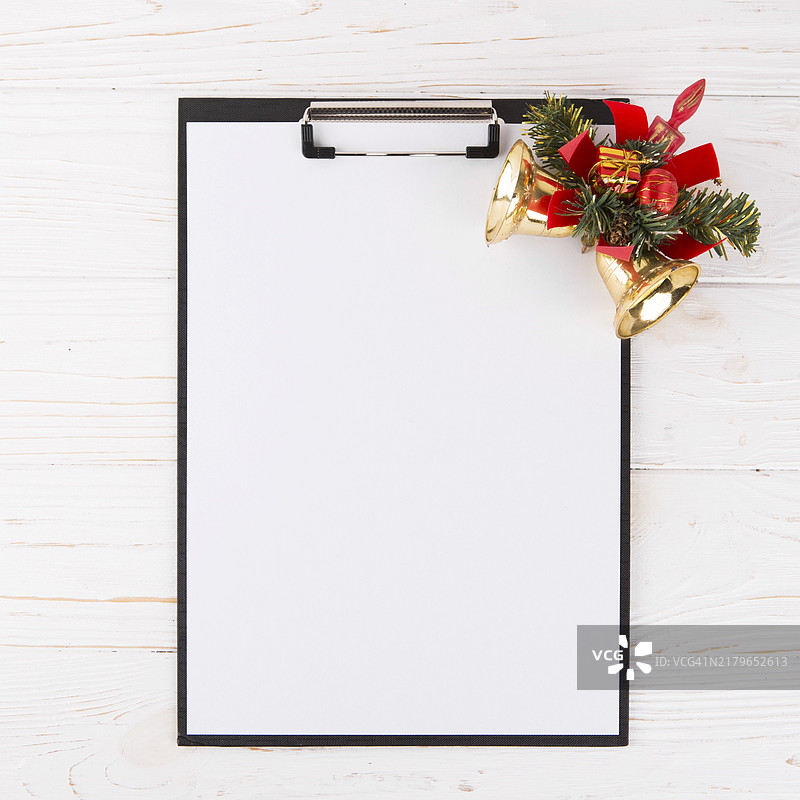 空白圣诞愿望清单图片素材