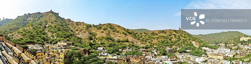 印度拉贾斯坦邦阿拉瓦利山脉全景图片素材