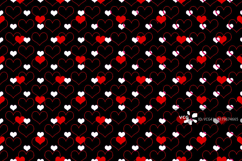 抽象的心形图案背景纹理图片素材