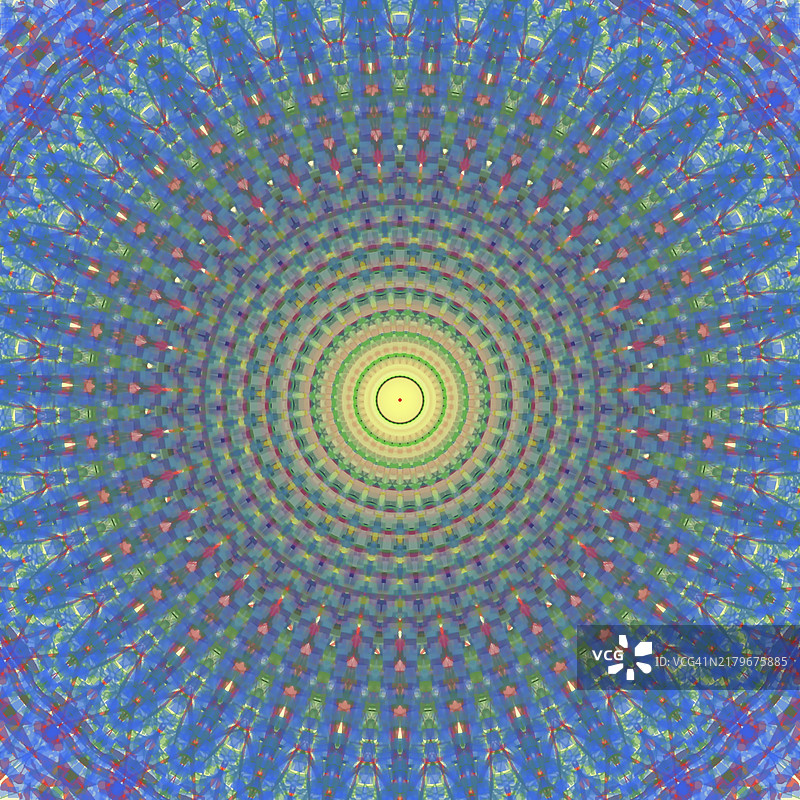 深奥的精神能量图像抽象彩色曼陀罗图片素材