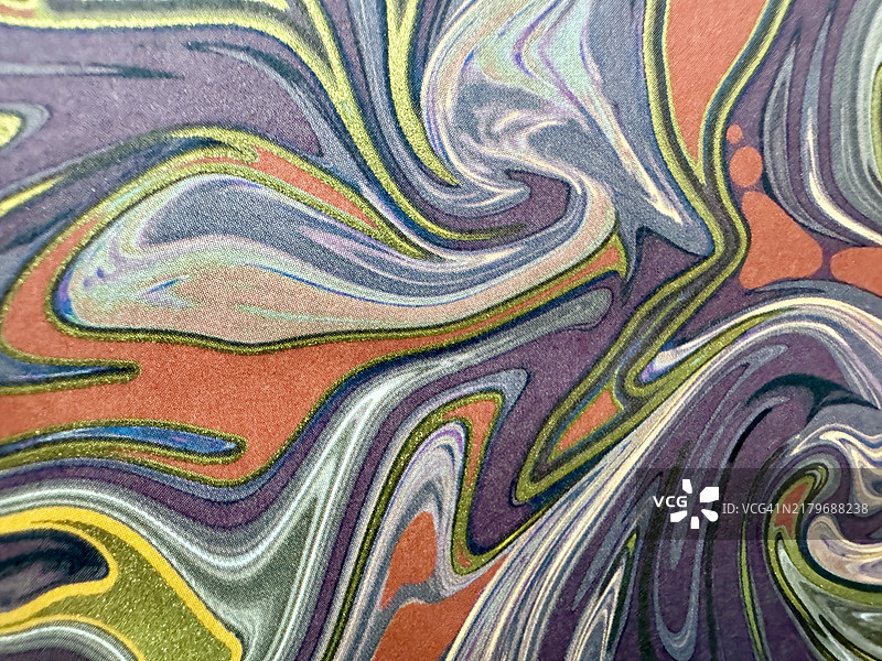 丙烯颜料倾倒漩涡图片素材