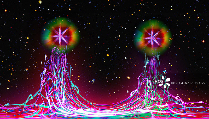 量子波动概念图图片素材