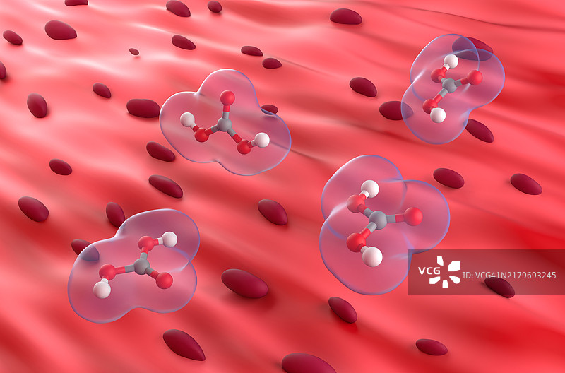 碳酸分子结构示意图图片素材