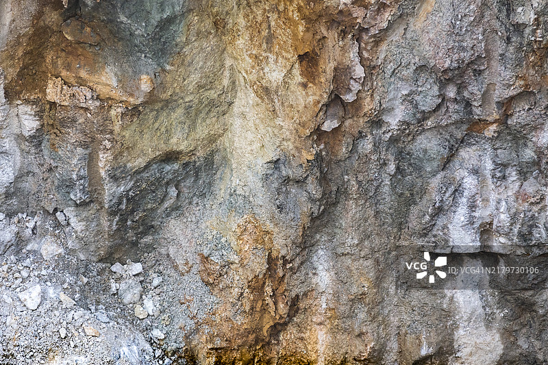 具有自然色彩渐变的纹理岩石表面图片素材