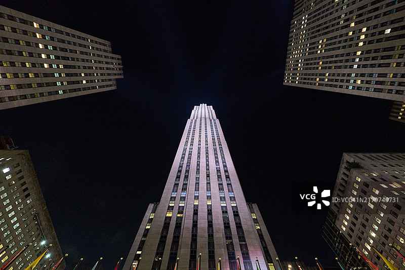 洛克菲勒中心图片素材