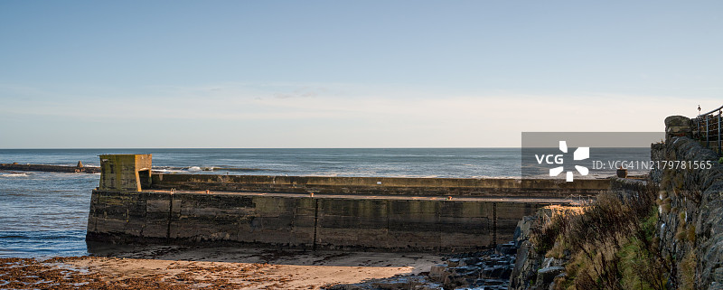 克拉斯特的南海港墙，诺森伯兰图片素材