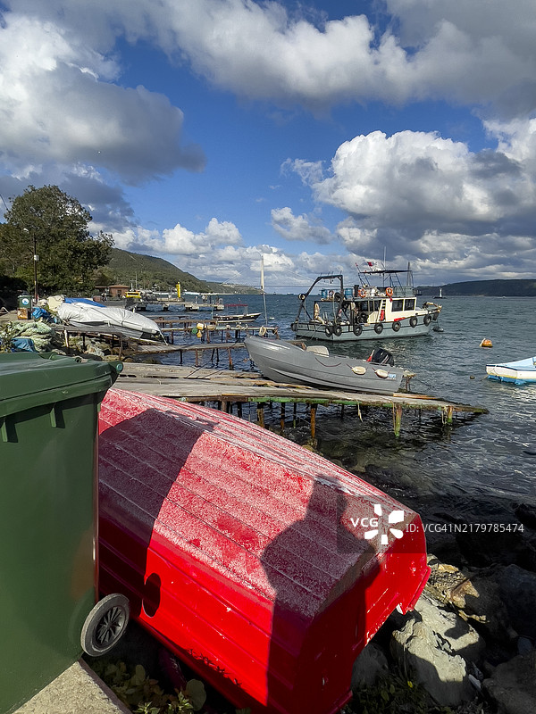 伊斯坦布尔博斯普鲁斯海峡的鲁梅利卡瓦克村图片素材