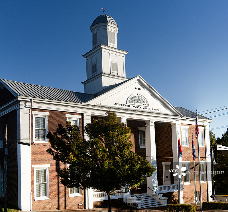 田纳西州杰斐逊县历史悠久的法院图片素材