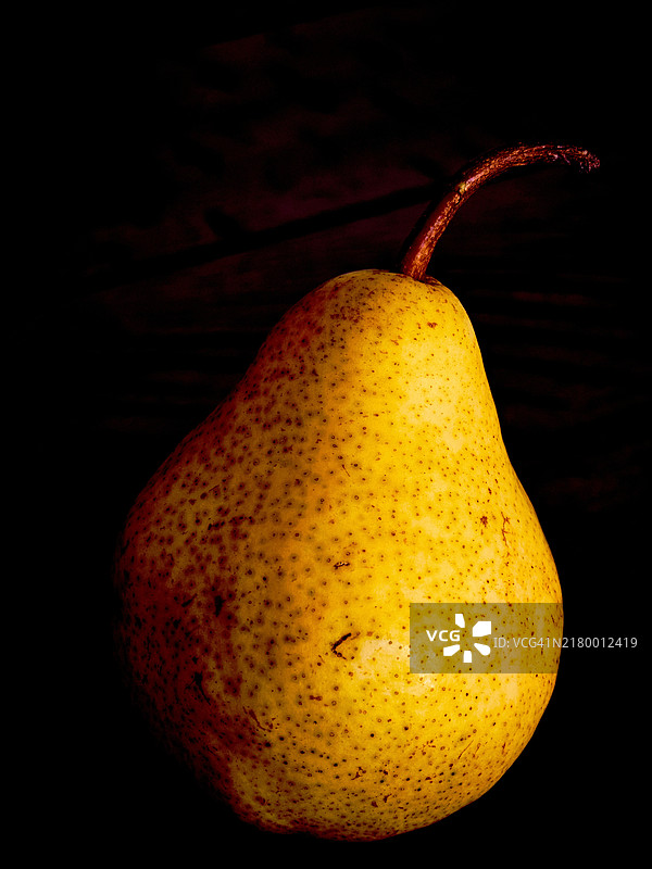 黑色背景下的苹果特写， 美国， 美国图片素材