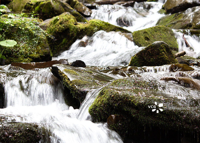 瀑布特写图片素材