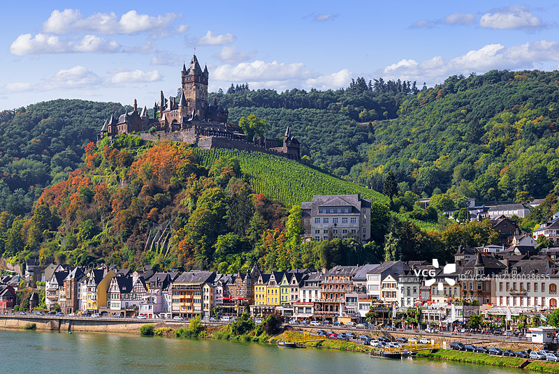 德国摩泽尔河畔的科赫姆图片素材