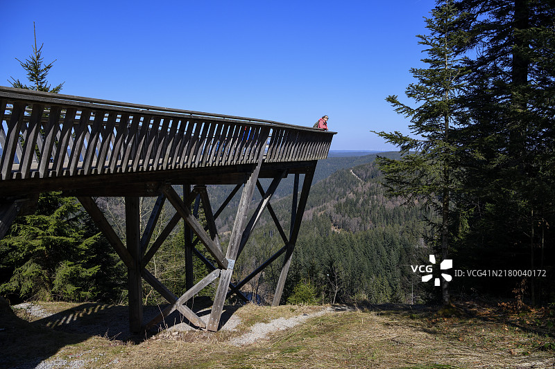 德国巴登-符腾堡州黑森林拜尔斯布龙附近埃尔巴赫湖观景台图片素材