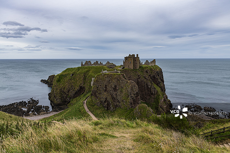 英国苏格兰斯通黑文邓诺特城堡图片素材