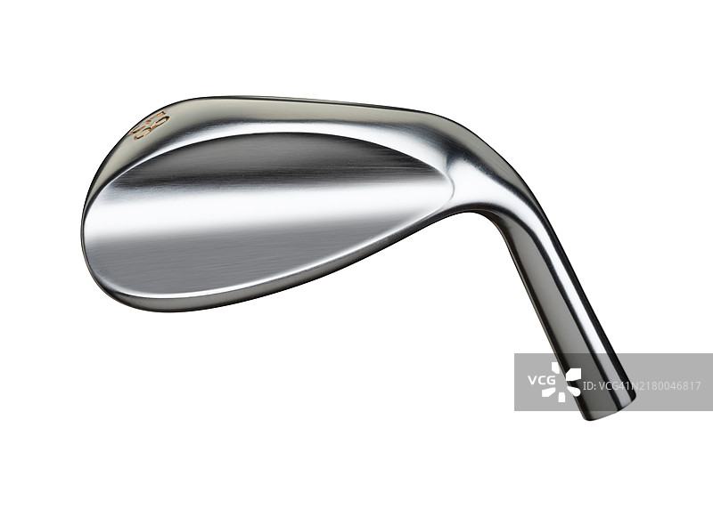 白色背景上的高尔夫球杆杆头图片素材