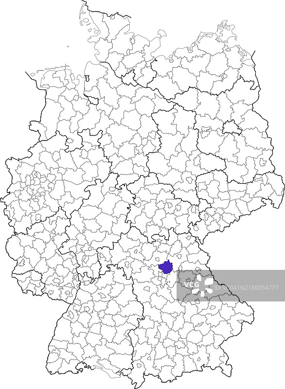 德国巴伐利亚州福尔希海姆地区位置图片素材