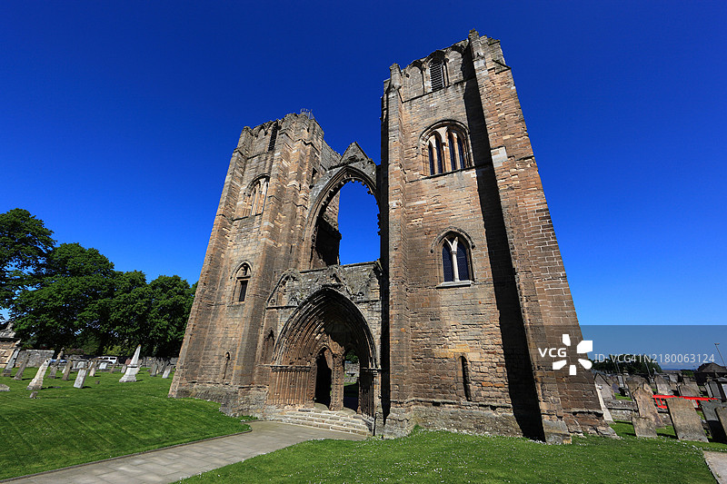 苏格兰埃尔金大教堂遗址西塔图片素材
