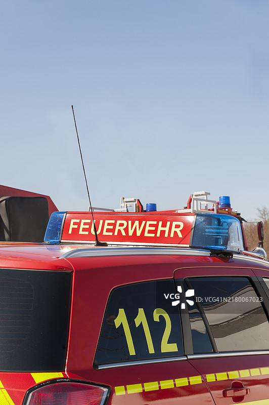 慕尼黑巴伐利亚消防队紧急车辆图片素材