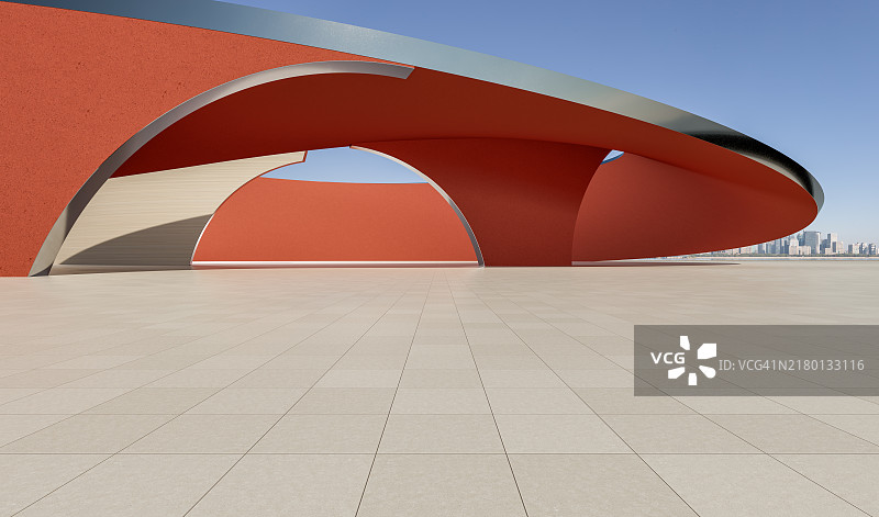 抽象几何混凝土建筑图片素材