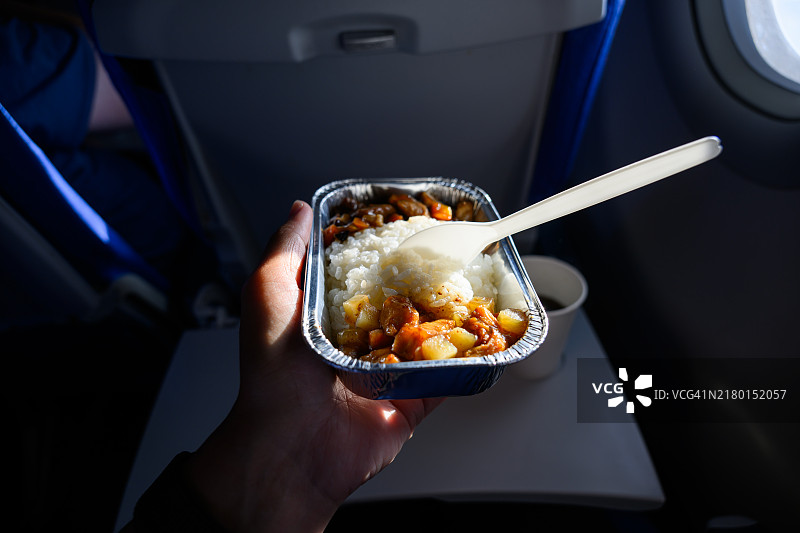 飞机餐，盒装午餐图片素材