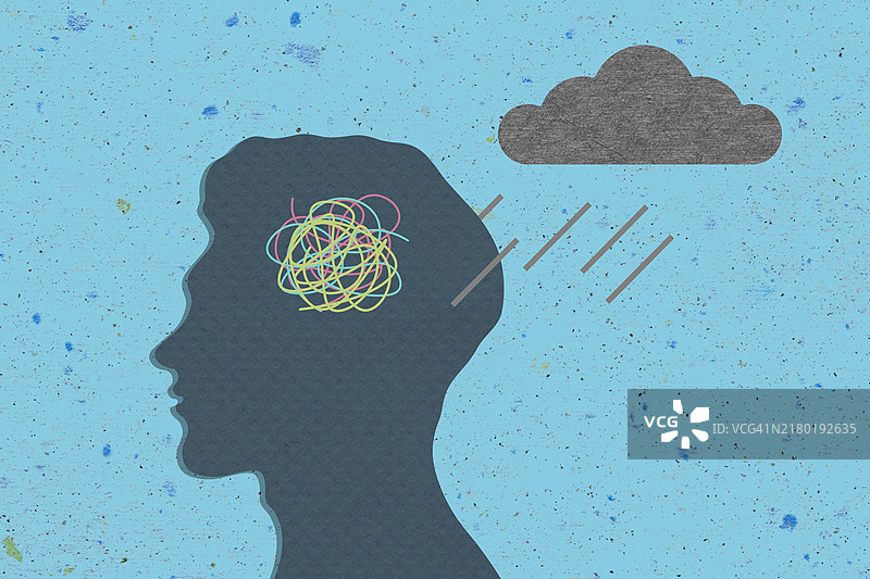 心理健康不佳的概念图片素材
