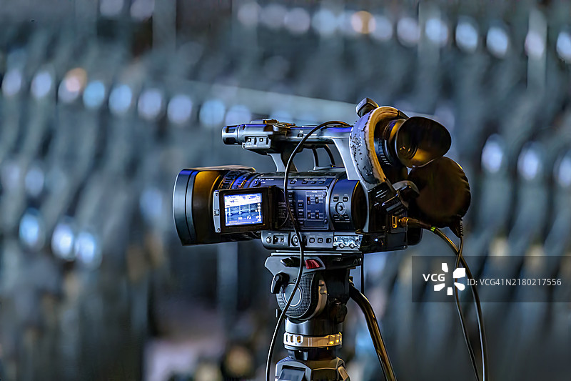摄影摄像机正在直播图片素材