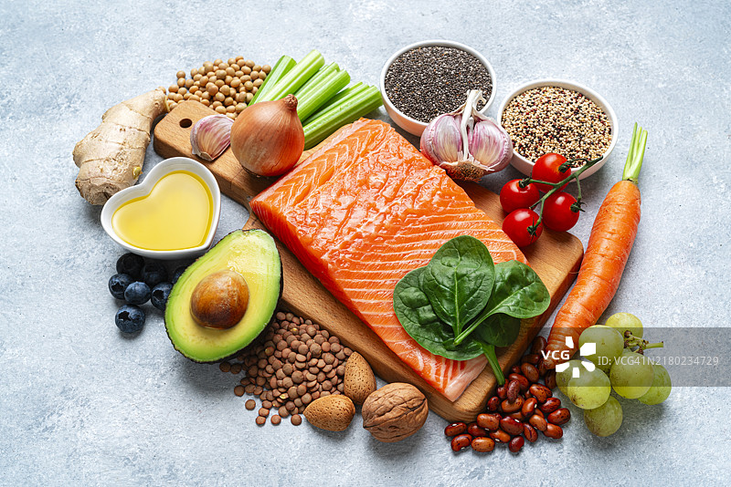 有益心脏健康的食材图片素材