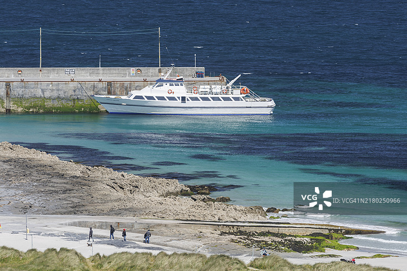 爱尔兰伊尼舍尔港口图片素材