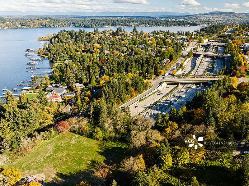华盛顿州梅瑟岛的费罗利亚球场图片素材