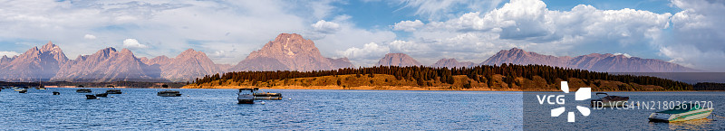 雄伟的提顿山脉图片素材