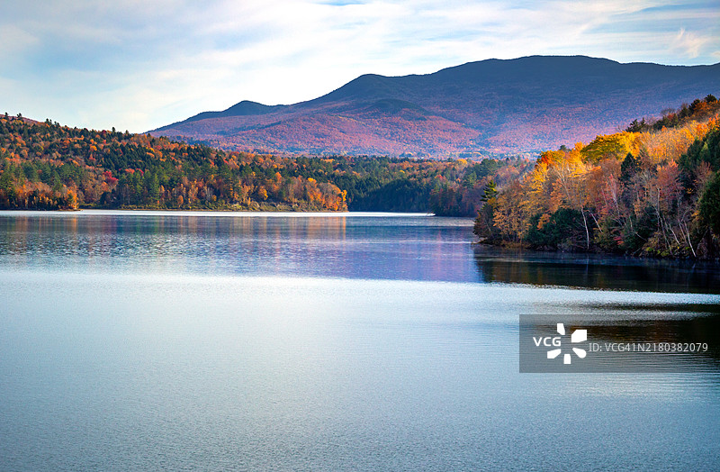小河州立公园，佛蒙特州，沃特伯里图片素材