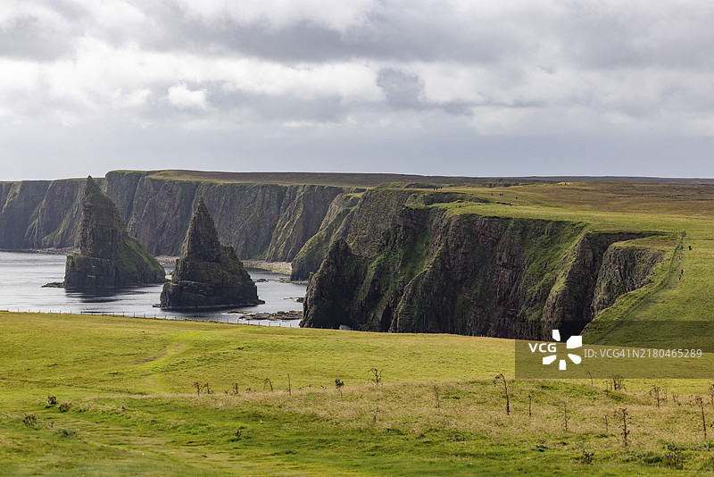 苏格兰威克斯邓肯斯比海岬悬崖图片素材