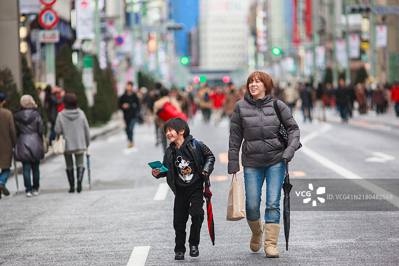 3月东京银座的氛围图片素材